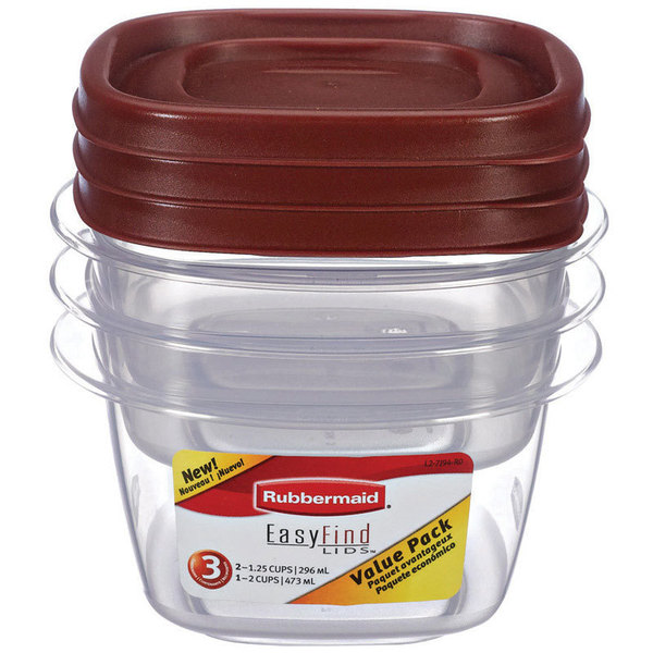 Rubbermaid Easy Find Lid 6Pc Value 2049358